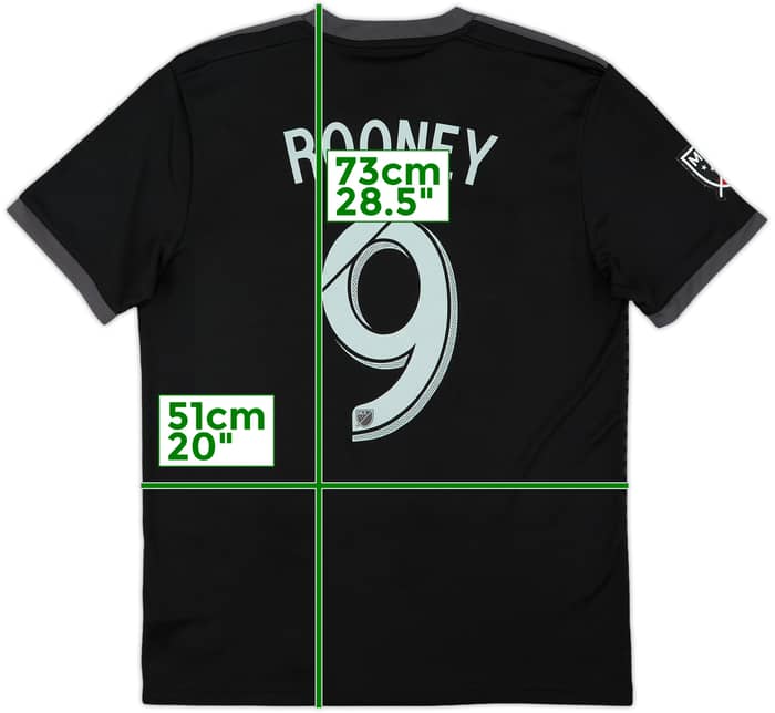 2018-19 DC United Home Shirt Rooney #9 - 6/10 - (M)