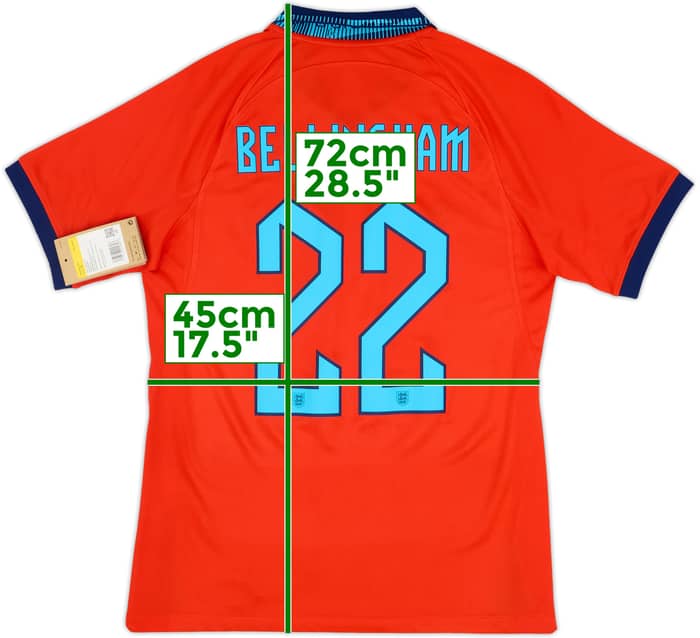 2022-23 England Away Shirt Bellingham #22 (S)