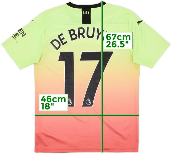 2019-20 Manchester City Third Shirt De Bruyne #17 - 7/10 - (S)