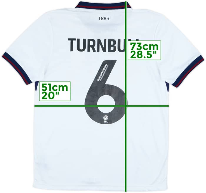 2024-25 Tranmere Rovers Home Shirt Turnbull #6 - 7/10 - (M)