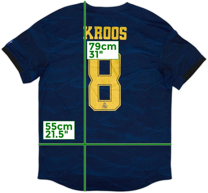 2019-20 Real Madrid Authentic Away Shirt Kroos #8 (L)