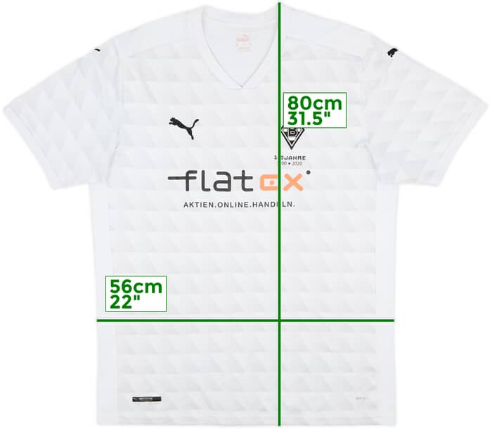 2020-21 Borussia Monchengladbach Home Shirt - 8/10 - (3XL)