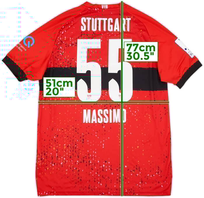 2021-22 Stuttgart II Match Issue Away Shirt Massimo #55