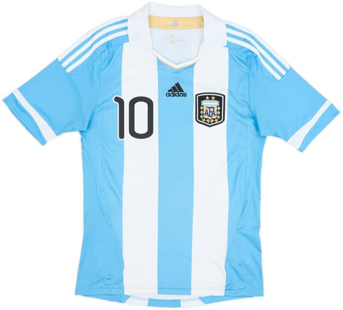 2011-13 Argentina Home Shirt Messi #10 - 7/10 - (S)