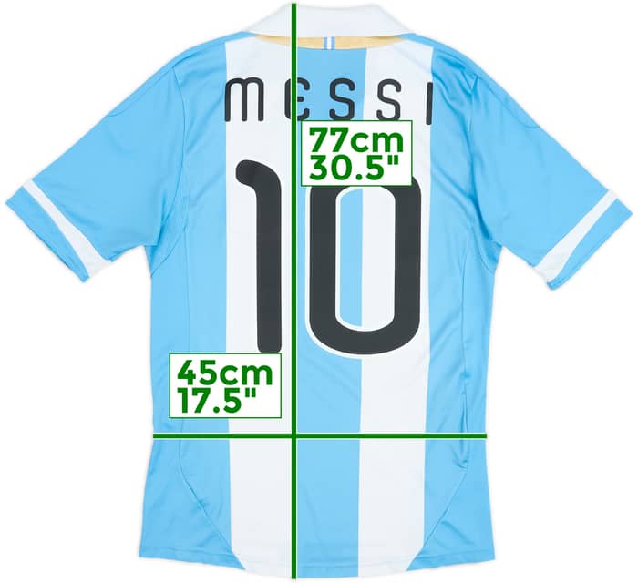 2011-13 Argentina Home Shirt Messi #10 - 7/10 - (S)