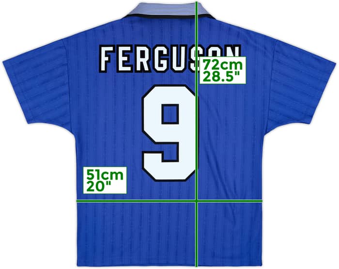 1995-97 Everton Home Shirt Ferguson #9 - 6/10 - (M)