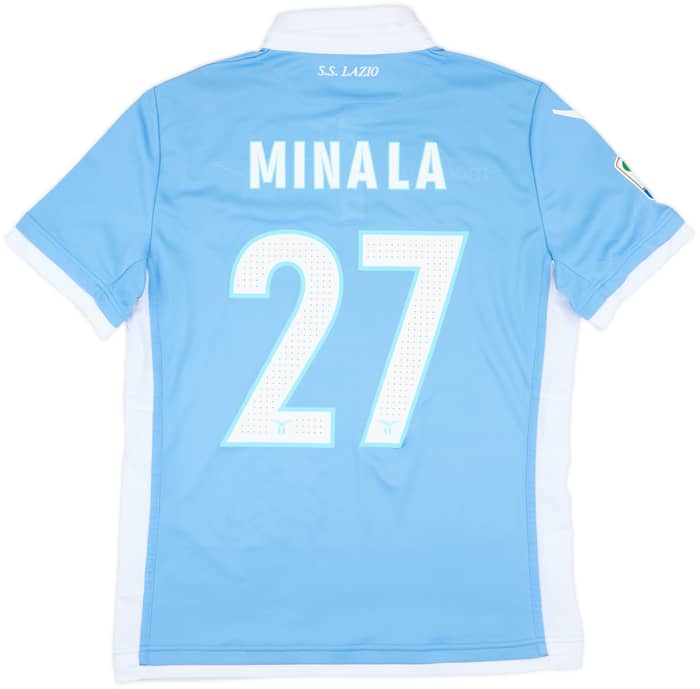 2016-17 Lazio Match Issue Home Shirt Minala #27