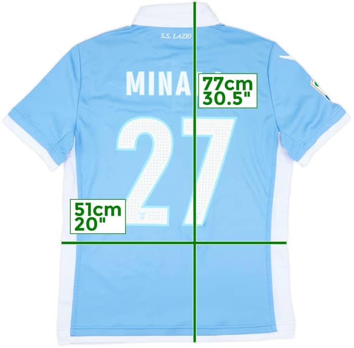 2016-17 Lazio Match Issue Home Shirt Minala #27