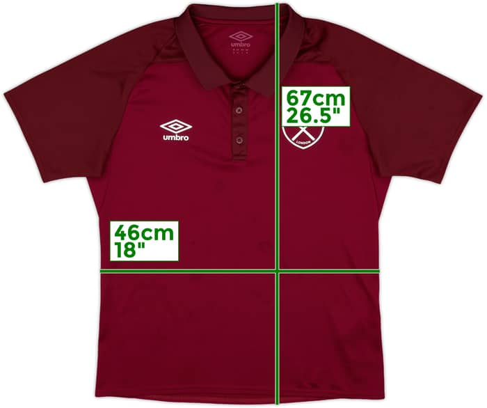 2017-18 West Ham Umbro Polo Shirt - 9/10 - (M)