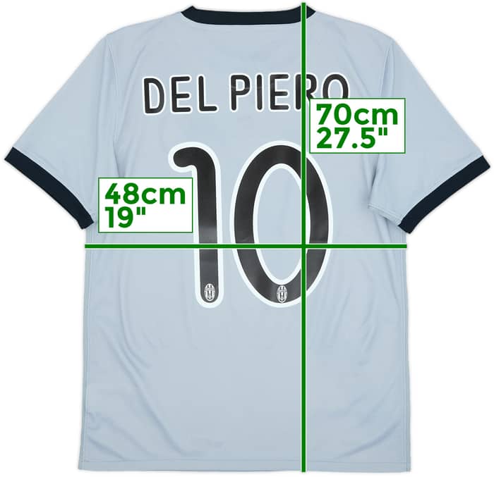 2009-10 Juventus Away Shirt Del Piero #10 - 8/10 - (S)