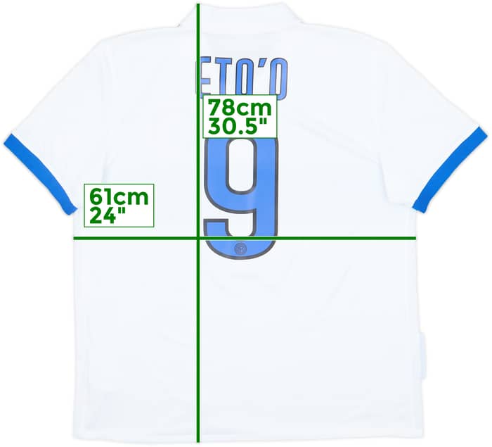 2009-10 Inter Milan Away Shirt Eto'o #9 - 9/10 - (XL)