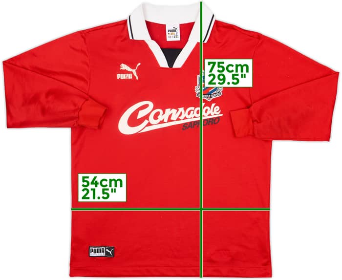 1996-98 Consadole Sapporo Puma Training L/S Shirt - 6/10 - (L)