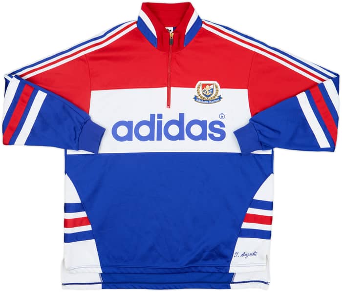 1992 Yokohama Marinos adidas 1/4 Zip Training Top - 7/10 - (M/L)