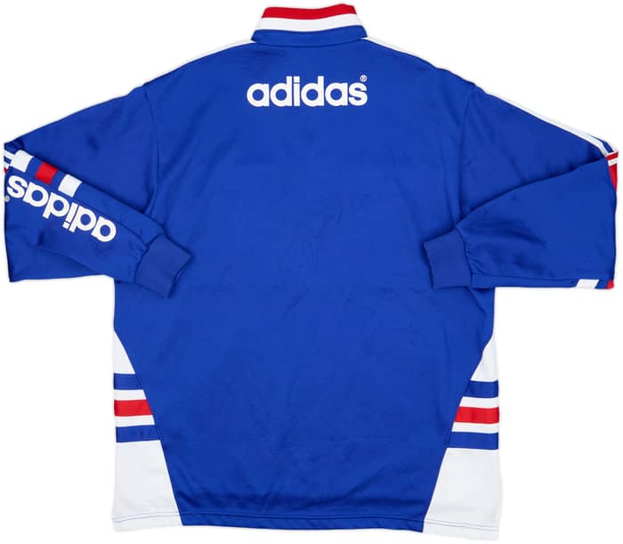 1992 Yokohama Marinos adidas 1/4 Zip Training Top - 7/10 - (M/L)