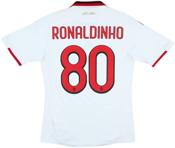 2009-10 AC Milan Away Shirt Ronaldinho #80 - 6/10 - (S)