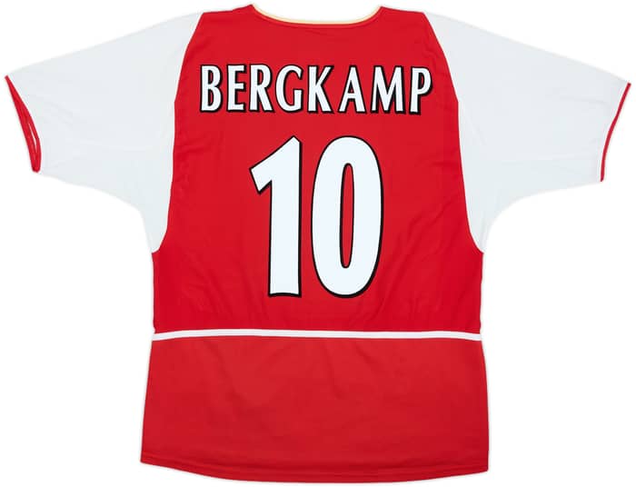 2002-04 Arsenal Home Shirt Bergkamp #10 - 7/10 - (L)