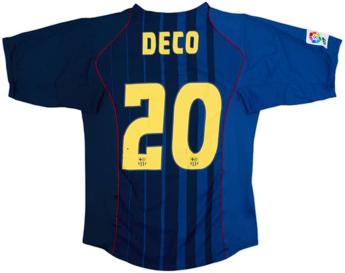 2004-05 Barcelona Away Shirt Deco #20 - 6/10 - (M)