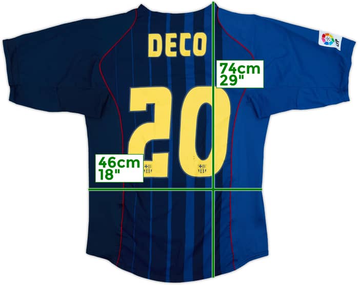 2004-05 Barcelona Away Shirt Deco #20 - 6/10 - (M)