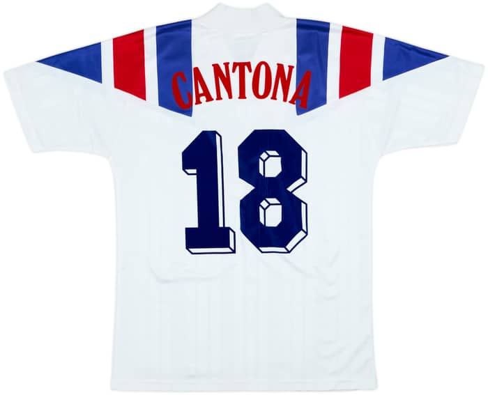 1992-94 France Away Shirt Cantona #18 - 8/10 - (L)