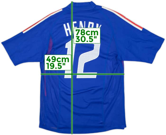 2002-04 France Player Issue Home Shirt Henry #12 - 7/10 - (M)