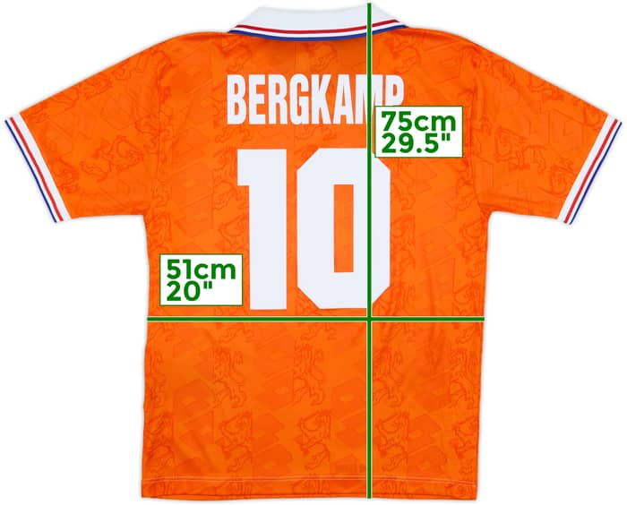 1994 Netherlands Home Shirt Bergkamp #10 - 8/10 - (M)