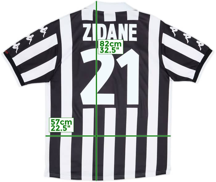 1999-00 Juventus Home Shirt Zidane #21 - 8/10 - (L)