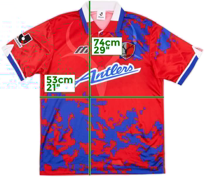 1995-97 Kashima Antlers Home Shirt - 8/10 - (M)