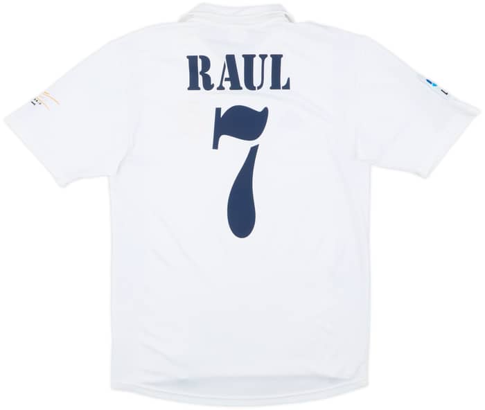2001 Real Madrid Home Shirt Raul #7 - 8/10 - (S)