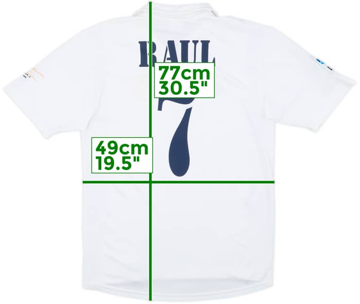 2001 Real Madrid Home Shirt Raul #7 - 8/10 - (S)