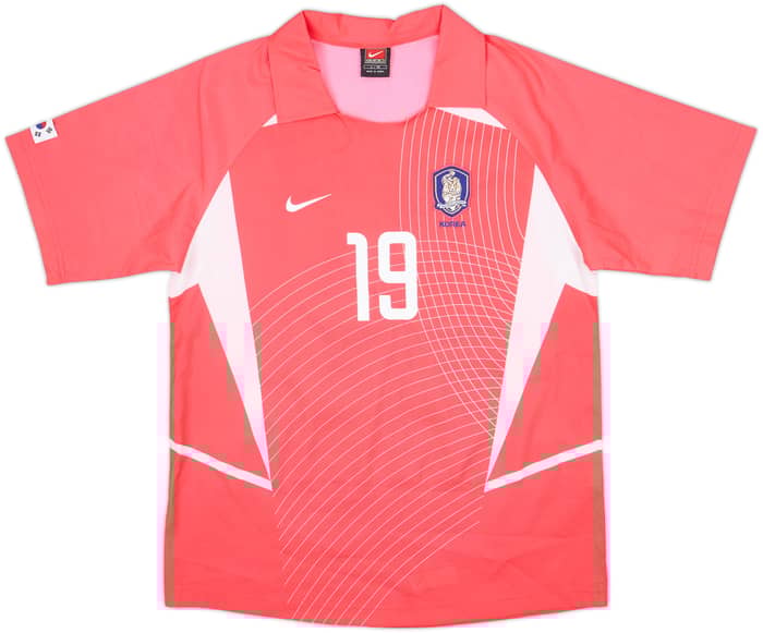 2002-03 South Korea Home Shirt J.H.Ahn #19 - 9/10 - (M)