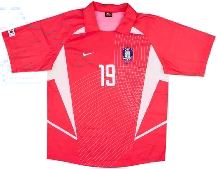 2002-03 South Korea Home Shirt J.H.Ahn #19 - 8/10 - (L)