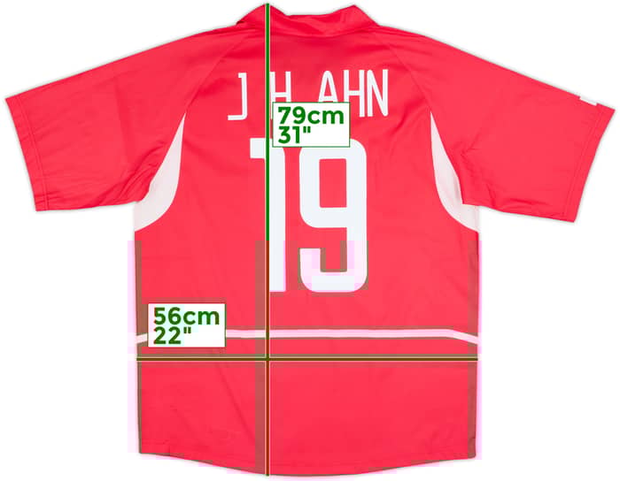 2002-03 South Korea Home Shirt J.H.Ahn #19 - 8/10 - (L)
