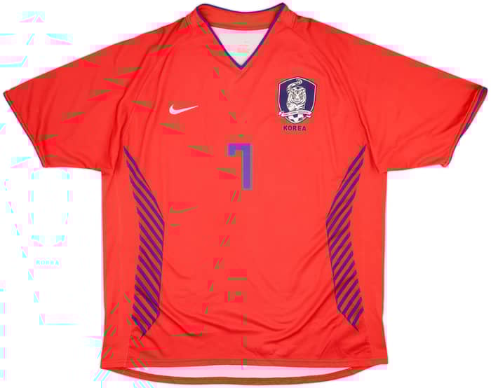 2006-08 South Korea Home Shirt Ji Sung #7 - 8/10 - (XXL)