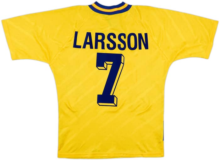 1994-96 Sweden Home Shirt Larsson #7 - 9/10 - (M)