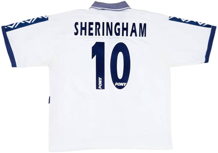 1995-97 Tottenham Home Shirt Sheringham #10 - 8/10 - (XL)