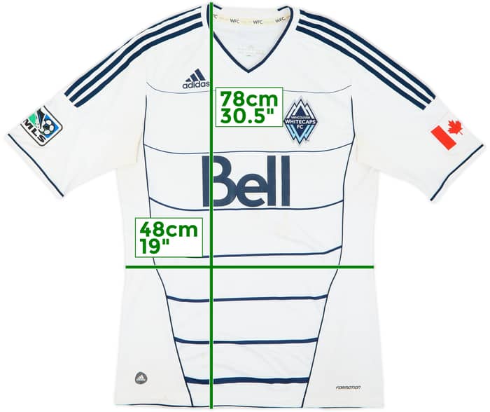 2012 Vancouver Whitecaps Authentic Home Shirt - 5/10 - (L)