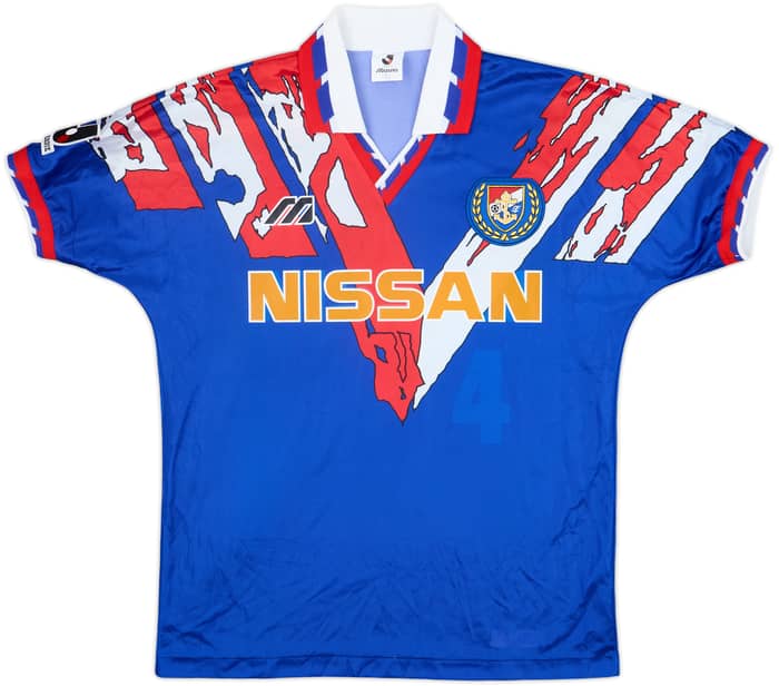 1993-94 Yokohama Marinos Home Shirt #4 - 8/10 - (M)