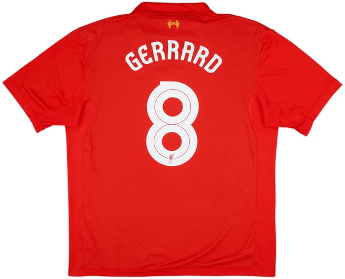 2012-13 Liverpool Home Shirt Gerrard #8 - 8/10 - (XXL)