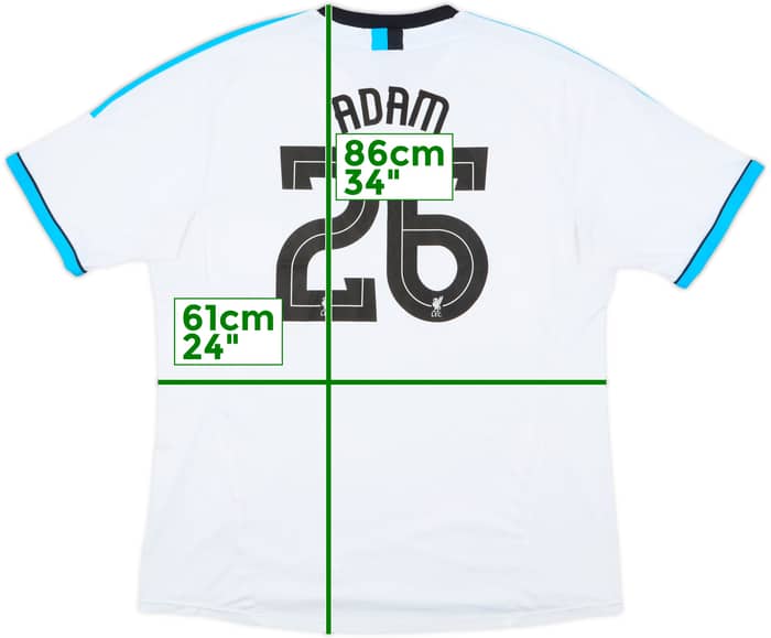 2011-12 Liverpool Third Shirt Adam #26 - 7/10 - (3XL)