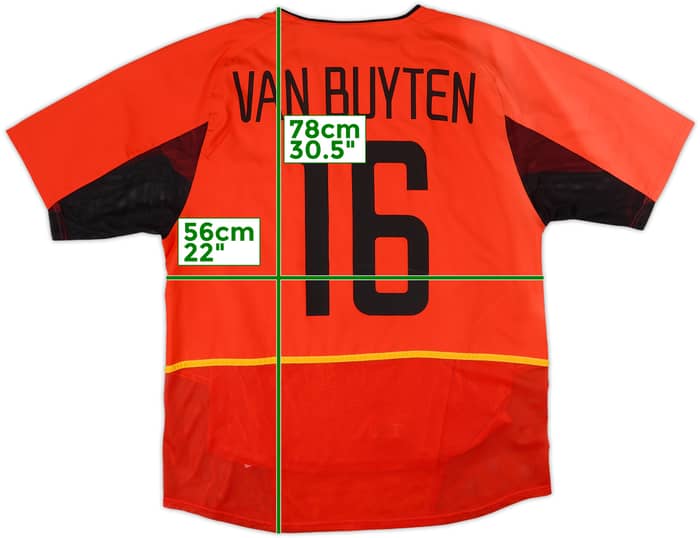2002-04 Belgium Player Issue Home Shirt Van Buyten #16 - 10/10 - (L)