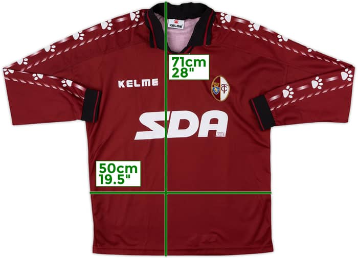 1996-97 Torino Home L/S Shirt #7 - 9/10 - (L)