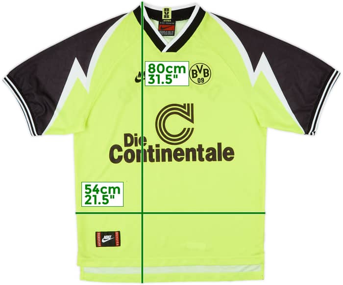 1995-96 Borussia Dortmund Home Shirt - 7/10 - (L)