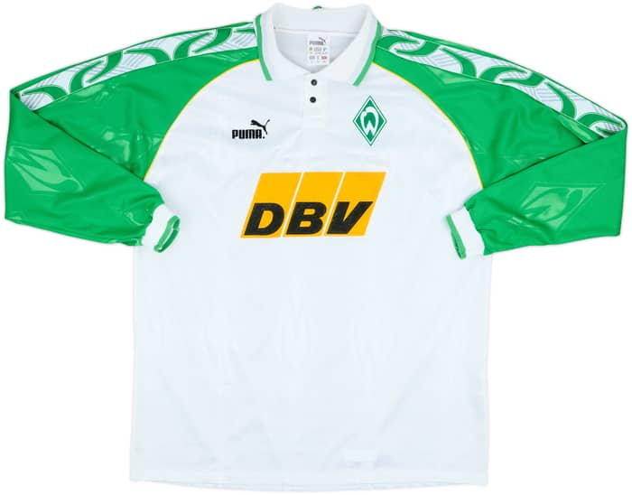 1995-96 Werder Bremen Home L/S Shirt - 8/10 - (XL)