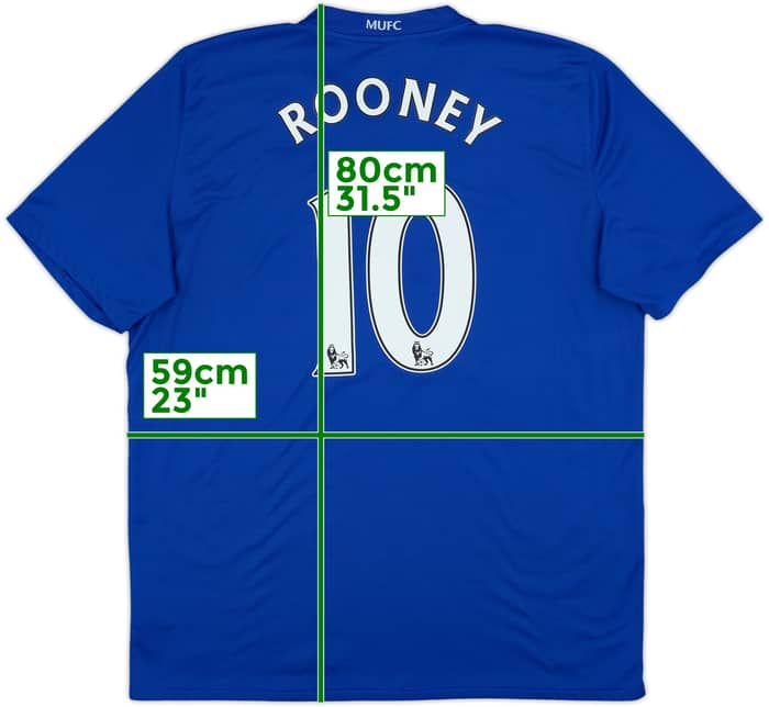 2008-09 Manchester United Third Shirt Rooney #10 - 9/10 - (XL)
