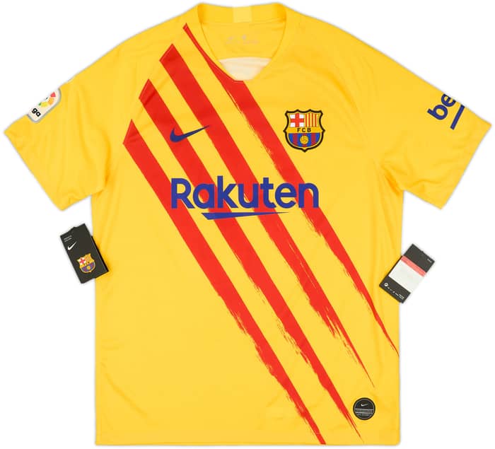 2019-20 Barcelona 'Senyera' Fourth Shirt Messi #10 (L)
