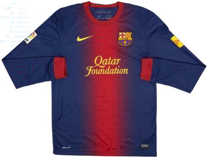 2012-13 Barcelona Home L/S Shirt Messi #10 - 8/10 - (S)