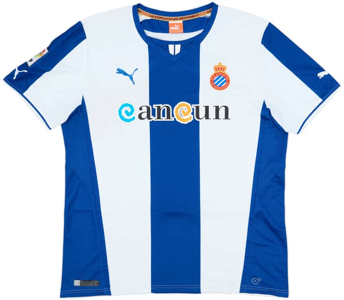 2013-14 Espanyol Home Shirt - 8/10 - (XL)