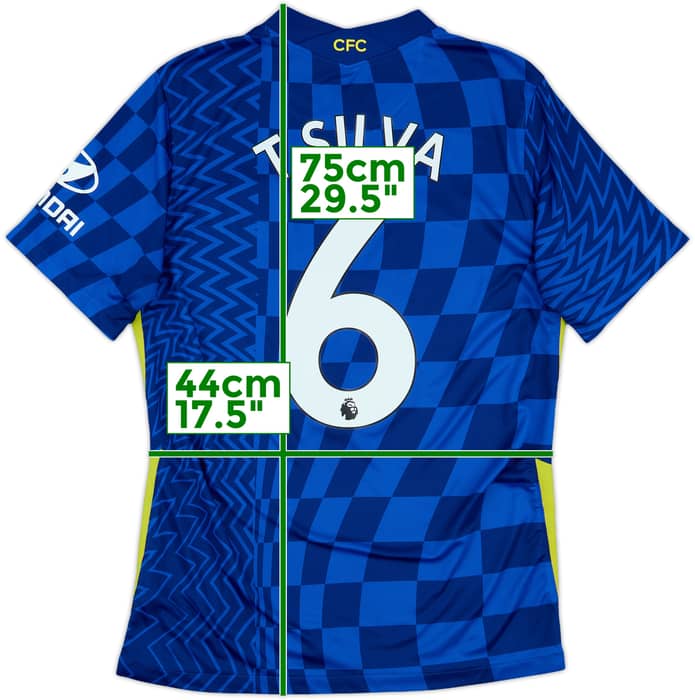 2020-21 Chelsea Home Shirt T.Silva #6 - 9/10 - (M)