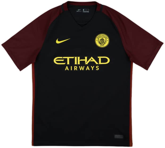 2016-17 Manchester City Away Shirt Kun Aguero #10 - 9/10 - (M)