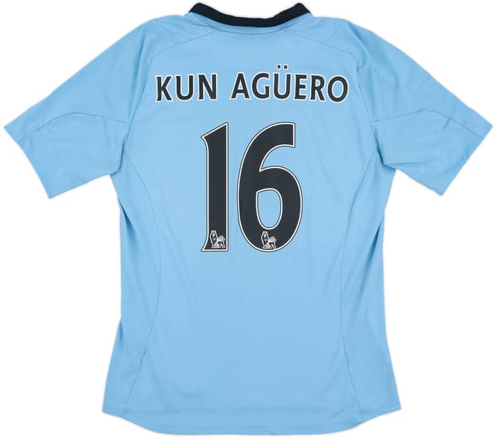 2012-13 Manchester City Home Shirt Kun Aguero #16 - 6/10 - (M)